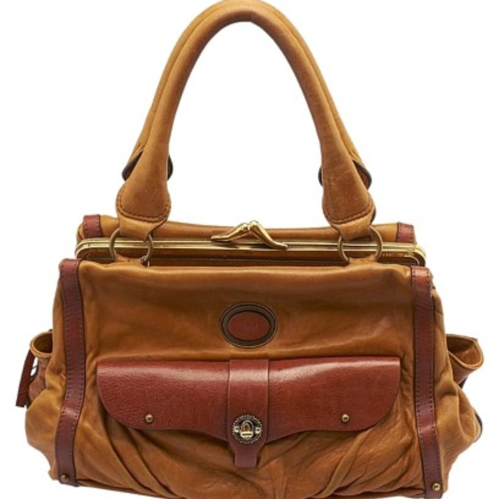 Vintage Authentic Leather & Suede Chloe' Satchel